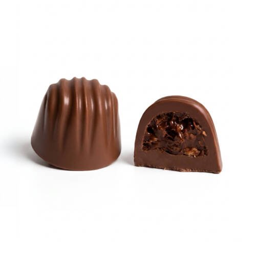 Milk Chocolate Filled with Nutella and Crisped Rice